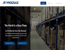 Tablet Screenshot of a1wholesaledistribution.com